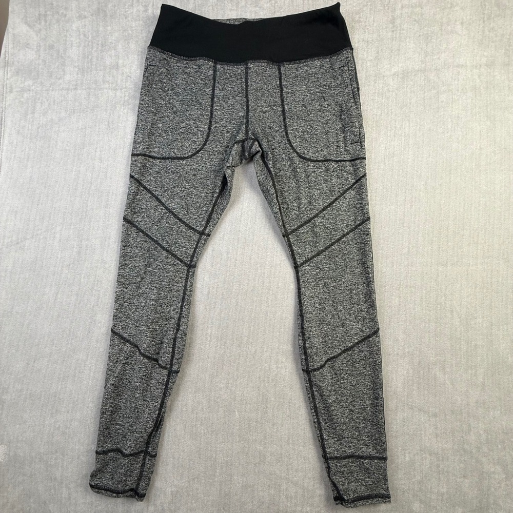 Duluth Trading Co Womens Akwa Leggings Gray‎ Pockets Size M Regular